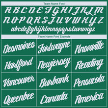 Load image into Gallery viewer, Custom Kelly Green White V-Neck Basketball Jersey