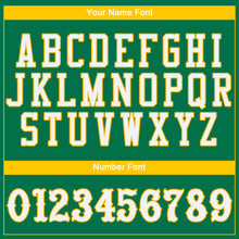 Load image into Gallery viewer, Custom Kelly Green White-Gold Authentic Baseball Jersey