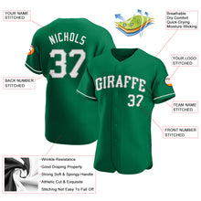 Charger l'image dans la galerie, Custom Kelly Green White-Gray Authentic St. Patrick's Day Baseball Jersey