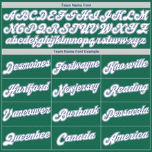 Загрузить изображение в средство просмотра галереи, Custom Kelly Green White-Royal Round Neck Rib-Knit Basketball Jersey