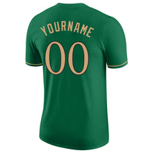 Загрузить изображение в средство просмотра галереи, Custom Kelly Green Old Gold-Black Performance T-Shirt