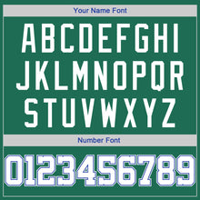 Загрузить изображение в средство просмотра галереи, Custom Kelly Green White-Royal Authentic Throwback Rib-Knit Baseball Jersey Shirt