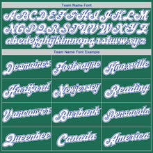 Загрузить изображение в средство просмотра галереи, Custom Kelly Green White-Royal Authentic Throwback Rib-Knit Baseball Jersey Shirt