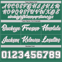 Laden Sie das Bild in den Galerie-Viewer, Custom Kelly Green White-Black Authentic Throwback Basketball Shorts