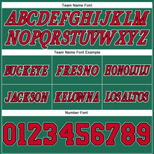 Charger l'image dans la galerie, Custom Kelly Green Red-Black Authentic Throwback Basketball Shorts