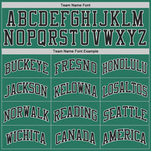 Загрузить изображение в средство просмотра галереи, Custom Kelly Green Black-White Authentic Throwback Basketball Jersey