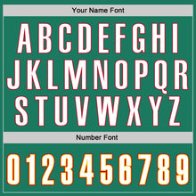 Load image into Gallery viewer, Custom Kelly Green White-Gold Authentic Throwback Basketball Jersey