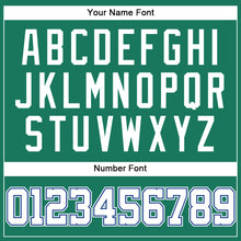 Load image into Gallery viewer, Custom Kelly Green White Pinstripe White-Royal Authentic Baseball Jersey