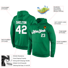 Load image into Gallery viewer, Custom Stitched Kelly Green White-Gray Sports Pullover Sweatshirt Hoodie