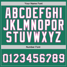 Charger l'image dans la galerie, Custom Stitched Kelly Green White-Pink Sports Pullover Sweatshirt Hoodie