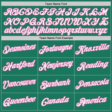 Charger l'image dans la galerie, Custom Stitched Kelly Green White-Pink Sports Pullover Sweatshirt Hoodie