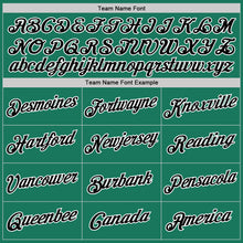 Load image into Gallery viewer, Custom Stitched Kelly Green Black-White Sports Pullover Sweatshirt Hoodie