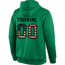 Загрузить изображение в средство просмотра галереи, Custom Stitched Kelly Green Vintage USA Flag-Black Sports Pullover Sweatshirt Hoodie