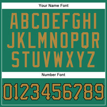 Charger l'image dans la galerie, Custom Kelly Green White Pinstripe Old Gold-Black Authentic Basketball Jersey