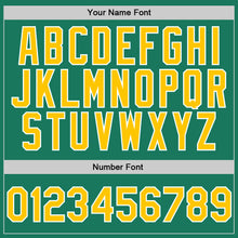 Загрузить изображение в средство просмотра галереи, Custom Stitched Kelly Green Gold-White Sports Pullover Sweatshirt Hoodie