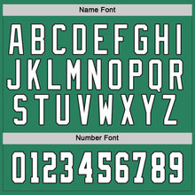 Load image into Gallery viewer, Custom Kelly Green White-Black Hockey Jersey