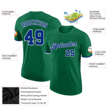 Загрузить изображение в средство просмотра галереи, Custom Kelly Green Royal-White Performance T-Shirt