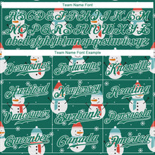 Charger l'image dans la galerie, Custom Kelly Green Kelly Green-White Christmas 3D Authentic Baseball Jersey