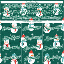 Charger l'image dans la galerie, Custom Kelly Green Kelly Green-White Christmas 3D Performance T-Shirt