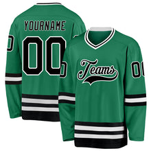 Charger l'image dans la galerie, Custom Kelly Green Black-White Hockey Jersey