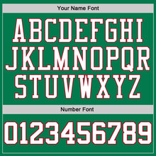 Загрузить изображение в средство просмотра галереи, Custom Stitched Kelly Green White-Red Sports Pullover Sweatshirt Hoodie