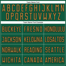 Load image into Gallery viewer, Custom Kelly Green Old Gold-Black Authentic Baseball Jersey