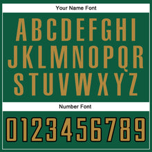 Load image into Gallery viewer, Custom Kelly Green Old Gold-Black Authentic Baseball Jersey