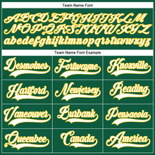 Load image into Gallery viewer, Custom Kelly Green White-Gold Authentic Baseball Jersey