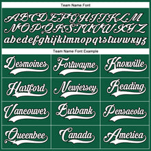 Load image into Gallery viewer, Custom Kelly Green White-Black Authentic Baseball Jersey