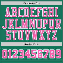 Загрузить изображение в средство просмотра галереи, Custom Stitched Kelly Green White Pinstripe Pink-White Sports Pullover Sweatshirt Hoodie