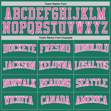 Загрузить изображение в средство просмотра галереи, Custom Stitched Kelly Green White Pinstripe Pink-White Sports Pullover Sweatshirt Hoodie