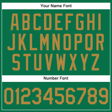 Load image into Gallery viewer, Custom Kelly Green Old Gold Authentic Baseball Jersey