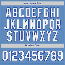 Load image into Gallery viewer, Custom Light Blue White-Royal Authentic Baseball Jersey