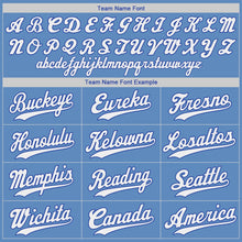 Load image into Gallery viewer, Custom Light Blue White-Royal Authentic Baseball Jersey