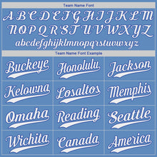 Загрузить изображение в средство просмотра галереи, Custom Light Blue White-Royal Authentic Baseball Jersey