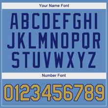 Загрузить изображение в средство просмотра галереи, Custom Light Blue Old Gold-Royal Authentic Baseball Jersey