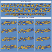 Загрузить изображение в средство просмотра галереи, Custom Light Blue Old Gold-Royal Authentic Baseball Jersey