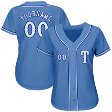 Load image into Gallery viewer, Custom Light Blue White-Royal Authentic Baseball Jersey