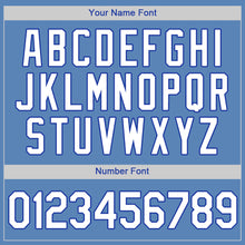 Загрузить изображение в средство просмотра галереи, Custom Light Blue White-Royal Authentic Baseball Jersey