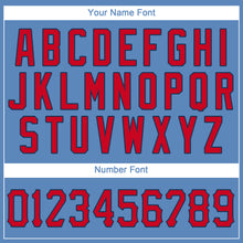 Загрузить изображение в средство просмотра галереи, Custom Light Blue Red-Navy Performance T-Shirt