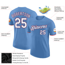 Загрузить изображение в средство просмотра галереи, Custom Light Blue White-Red Performance T-Shirt