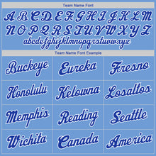 Charger l'image dans la galerie, Custom Light Blue Royal-White Authentic Throwback Rib-Knit Baseball Jersey Shirt