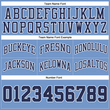 Загрузить изображение в средство просмотра галереи, Custom Light Blue Navy-White Authentic Throwback Basketball Shorts