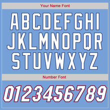 Load image into Gallery viewer, Custom Light Blue White-Royal Authentic Throwback Basketball Jersey