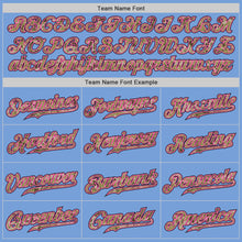 Laden Sie das Bild in den Galerie-Viewer, Custom Light Blue Camo-Pink Authentic Throwback Basketball Jersey