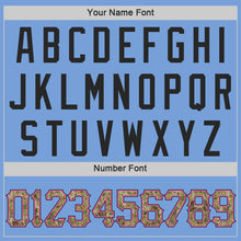 Laden Sie das Bild in den Galerie-Viewer, Custom Light Blue Camo-Pink Authentic Throwback Basketball Jersey