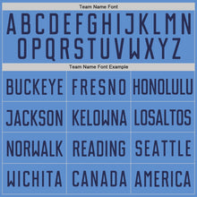 Загрузить изображение в средство просмотра галереи, Custom Light Blue Navy Authentic Throwback Basketball Jersey