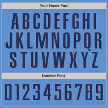 Загрузить изображение в средство просмотра галереи, Custom Light Blue Navy Authentic Throwback Basketball Jersey