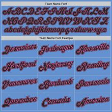 Charger l'image dans la galerie, Custom Light Blue Black-Pink Authentic Throwback Basketball Jersey