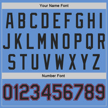 Charger l'image dans la galerie, Custom Light Blue Black-Pink Authentic Throwback Basketball Jersey